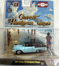 Damaged Package - 1957 Chevy 150 Handyman Wagon M2 Machines Diorama R16 25-28