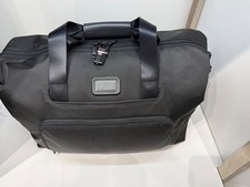 NEW Tumi ALPHA 18.5 Double Expansion TRAVEL Satchel Bag - SOLID BLACK