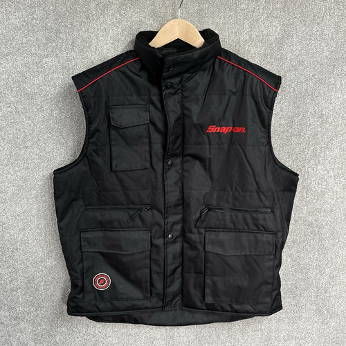 Snap On Tools Gilet 2XL Body Warmer Black Fleece Heavy Duty Mechanic Garage XXL - Picture 1 of 24