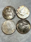 1964 Kennedy Half Dollar Lot of 4 50C Coins 90% Silver Toned Nice Coins