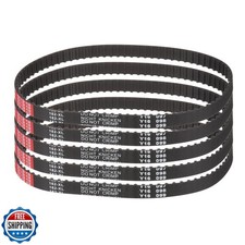 uxcell 5pcs 162XL 037 Timing Belt 81 Teeth Rubber Geared Cogged Belt, 0.37" W