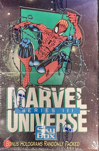 1992 Skybox Marvel Universe Series 3 lll Trading Card Box Factory Sealed 36 Pack