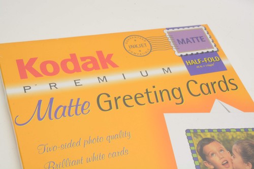 Kodak Premium Matte Greeting cards 20sh Half-fold 45lb - Picture 2 of 3