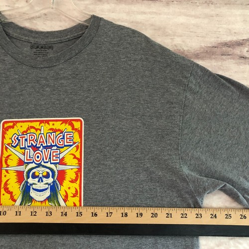 Strangelove Skateboards Shirt XL Mens Gray Explosive Liberty Skull Graphic Tee - Picture 5 of 8