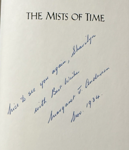 Mists Of Time By Margaret J. Anderson 1st Edition 1st Printing Signed HC DJ - Bild 2 von 20