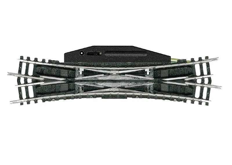 Minitrix Spur N 14960 Elektromagnetische Doppel-Kreuzungsweiche Radius 4
