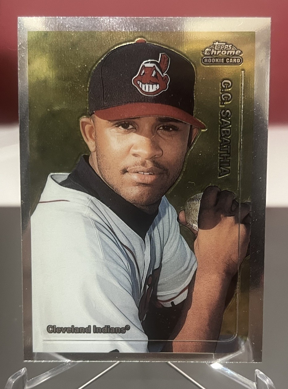 C.C. SABATHIA 1999 Topps Chrome Traded & Rookies Rookie Card #T33 HOF Yankees
