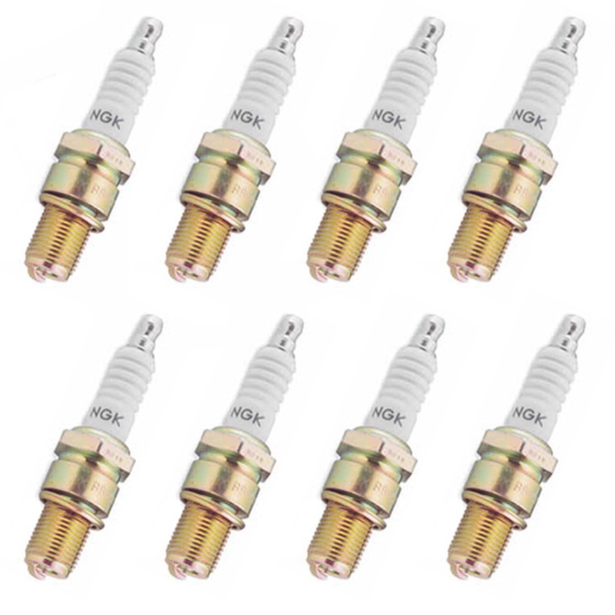 Set of NGK G-Rated Sparkplug B8EG 8 pcs for Motorcycle