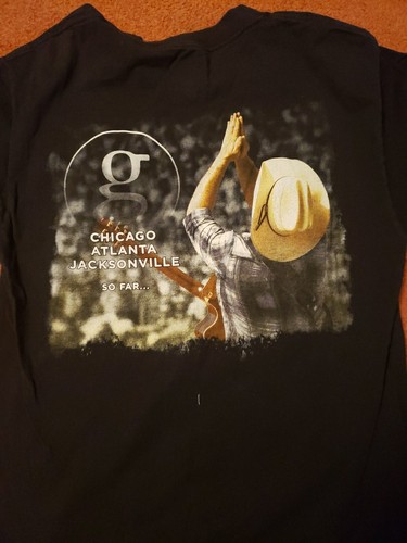 Camiseta Garth Brooks World Tour 2014 para hombre grande negra concierto música country M - Imagen 9 de 12