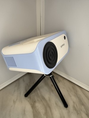 Sopyou 1080p Mini Desktop Projector With AnyCast Screen Mirror HDMI Adapter
