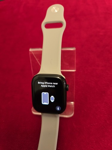 Apple Watch Series 10 46mm GPS + LTE Cellular Jet Black Aluminum Case Off White