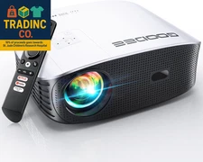 Smart 4K Projector with 5G WIFI and Bluetooth, Netflix/Amazn Prime Video Certifi