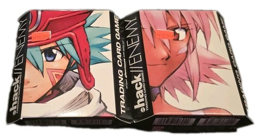 .hack ENEMY TCG CCG Lot Of 2 Deck - SEALED Dot Hack Kite Contagion + Black Rose
