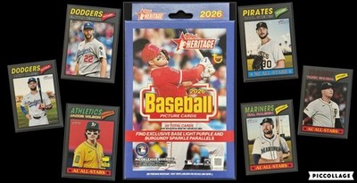 2026 Topps Heritage: Dark Gray Border - Pick a Card