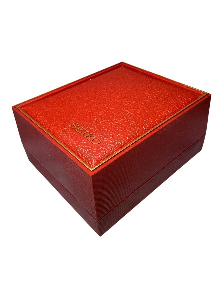 Vintage Seiko Quartz Presentation Red Watch Box Only | eBay