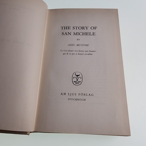 Geschichte von San Michele Axel Munthe 1945 Gebundenes Buch - Bild 4 von 8