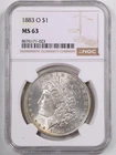 1883-O $1 Morgan Silver Dollar MS63 NGC 8676171-023