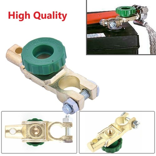 New Heavy Duty Battery Disconnect Isolator Cut Off Switch 12V / 24V Green 17MM - Picture 17 of 23