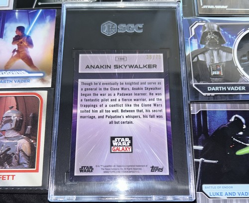 Darth Vader Luke Skywalker Star Wars Trading Cards Galaxy /75 Film Relic & More - Picture 22 of 24