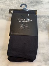 Simply Vera Vera Wang Womens Black Live-In High Rise Legging Size 1X