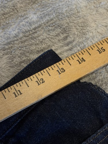 Uniqlo x JW Anderson Jeans Damen 26 x 30 Straight Leg Dunkelblau High Rise Uni - Bild 8 von 11