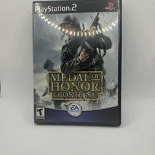 Vintage Medal of Honor Frontline PlayStation 2 PS2 w/ Case + 8MB Mem Card EA