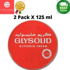 2 X GLYSOLID Glycerin Cream - DRY SKIN Softening Moisturizer (125 ml / 4.22oz)
