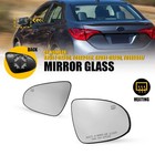 For Toyota Corolla 2014-2019 2Pcs/Set Mirror Glass Heated Left Right Clear Glass