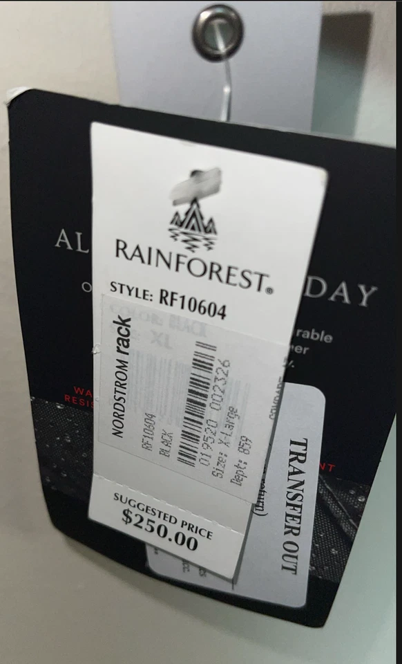 雨林绗缝拉链外套,尺寸 XL,250 美元全新带标签,Nordstrom,654 — 第 2/3 张图片