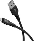 3x Lightning USB-C™ Supersoftes Textilkabel mit Metallsteckern, 3 m; elegantes u