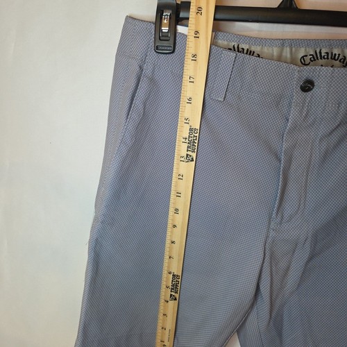 Callaway Mens Shorts 32W Gray Golf Opti Dri Active Waistband Silver Lining NEW - Picture 8 of 8