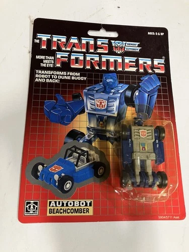 Autobot Beachcomber Transformers G1 Figure Complete w/ Card Back 1985 Hasbro 80s