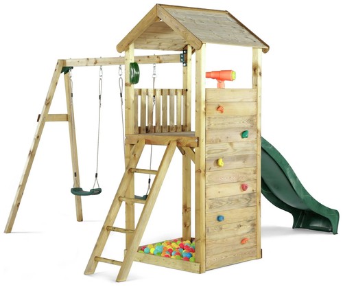 Plum Play Lookout Tower with Swing Arm X2 swings & Slide - Picture 6 of 7