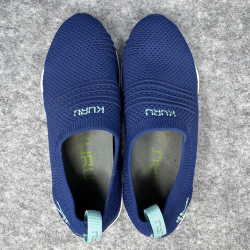 Zapatos de punto KURU Stride para mujer talla 7 sin cordones azules cómodos para caminar atletismo - Imagen 6 de 10