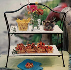 Southern Living at Home Red Mountain Iron 2 Tiered Serving Stand
