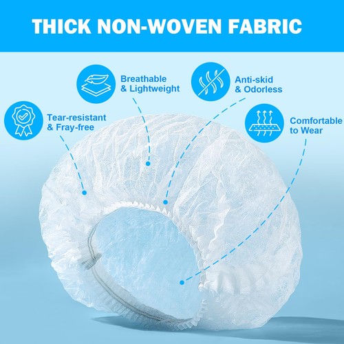 24 Inches Large Hair Net, Hair Nets for Food Service Workers, Hairnets for Fo... - Picture 3 of 7
