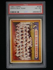 1957 Topps #329 Chicago White Sox PSA 4