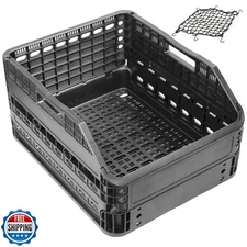 CyclingDeal Foldable Rear Bike Basket | Patented Design, Easy Ins