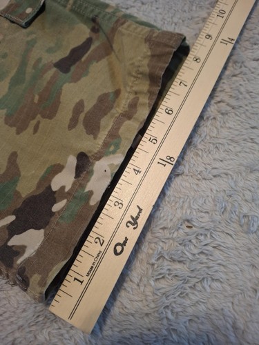 Vintage Army Military BDU Cargo Woodland Camo Pants Mens Large Short - Picture 4 of 7