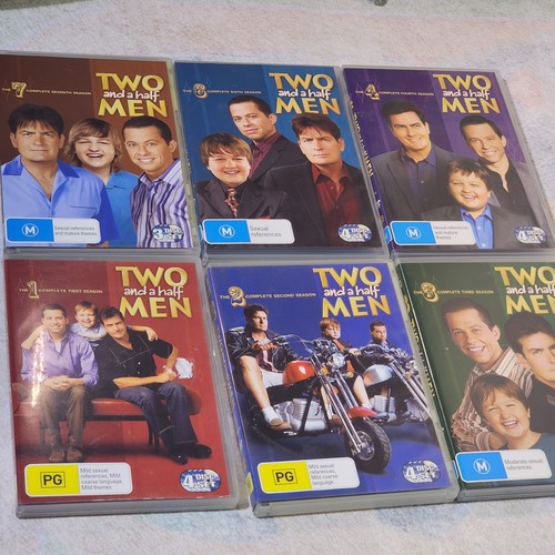 Two and a Half Men DVD Season 1 - 7 Region 4 Free Post 1 2 3 4 6 7 5 Missing - Picture 2 of 3