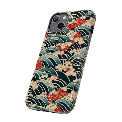 Japanese Wave Pattern - Tough Phone Case - iPhone, Galaxy, Google Pixel Models - Picture 75 of 203