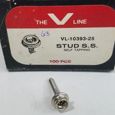 Lot 60+ Vicar V Line 1 Inch Durable Stainless Screw Studs VL-10393-25