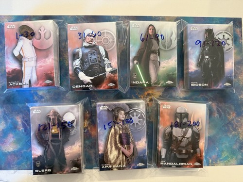 2025 Topps Chrome Star Wars Complete Base Full Set 1-200 - Near Mint! - Bild 2 von 2