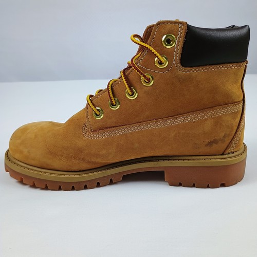 Timberland Primaloft Brown Leather Waterproof 6” Lace Up Boots Girls Size 2 - Picture 6 of 22