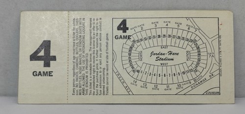 Rare 1975 VIRGINIA TECH vs AUBURN Tigers FULL TICKET - SEC Football - Bild 2 von 2
