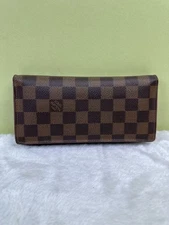 Louis Vuitton Brown Flip over Leather Wallet