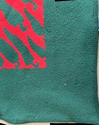Vtg Pendleton Dewey Trading Co Chile Chili Blanket 56x56 Wool USA Red Green READ - Picture 10 of 18