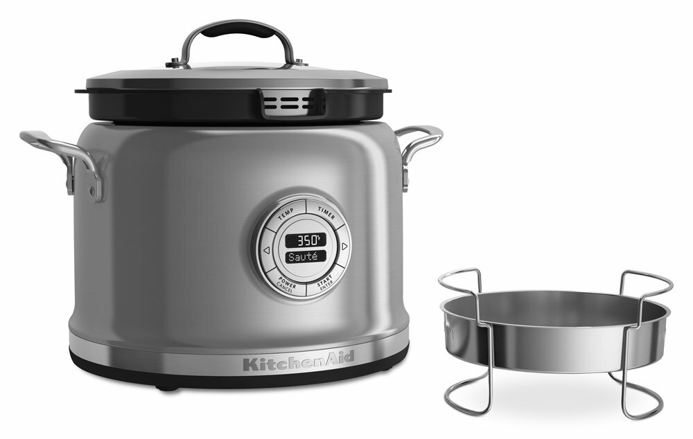 Slow Cooker 6 Quart w/ Glass Lid (Stainless Steel), KitchenAid