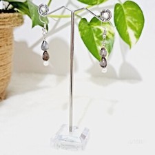 Natural Job s Tears Seeds And Pearls Drop Long Earrings