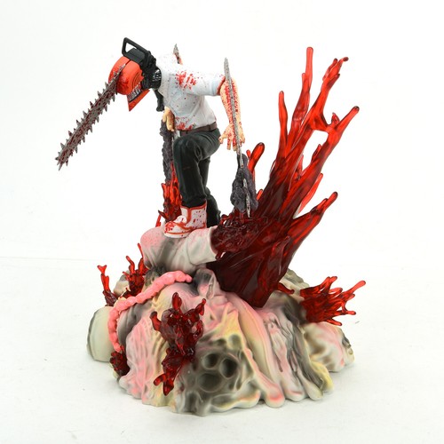 10" Anime Chainsaw Man Denji Action Figure Collection Model Toys Decor Gift - Picture 3 of 9